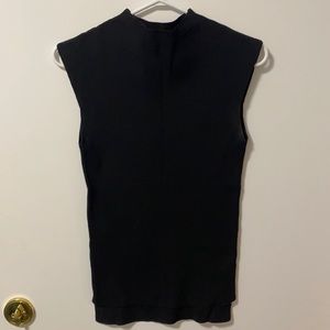 Black Zara, High Neck, Sleeveless Knit